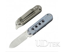 Mini S35VN Powder steel Creative Titanium alloy 60HRC no logo folding knife UD19010